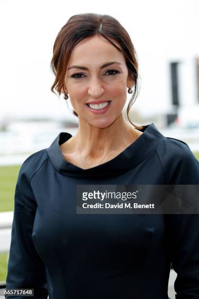 Presenter Sally Nugent attends Ladies Day at The 2017 Randox Health Grand National Festival at Aintree Racecourse on April 7, 2017 in Liverpool,...
