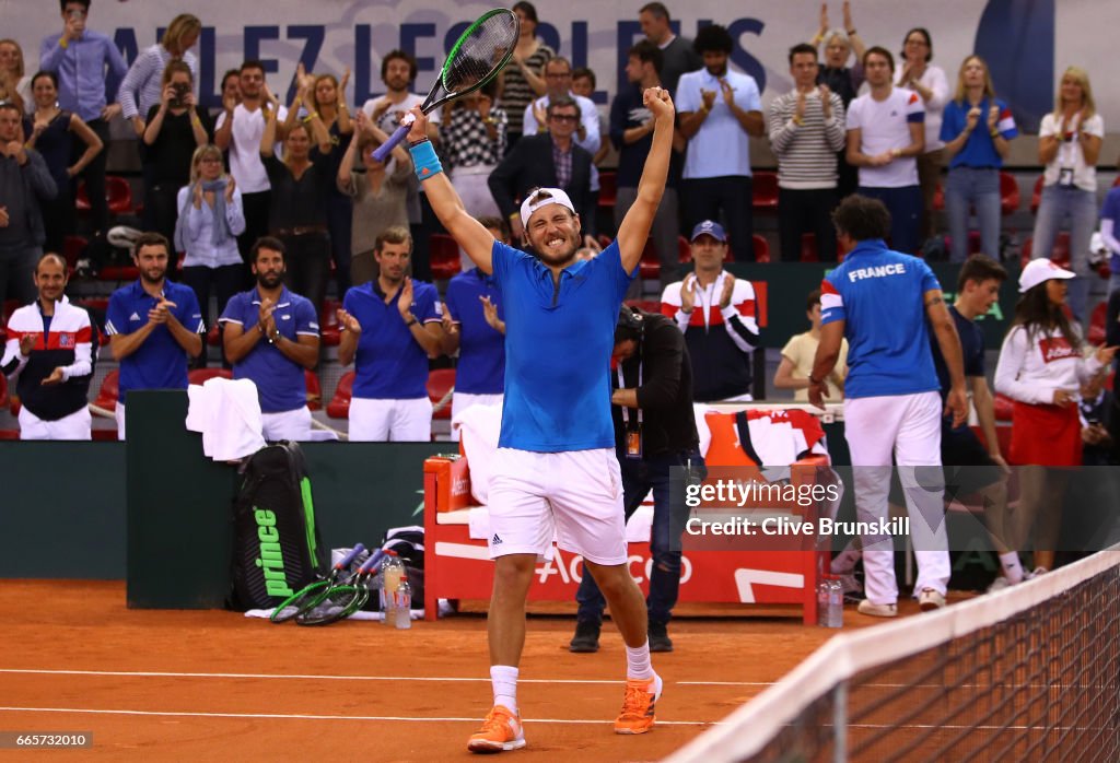 France v Great Britain - Davis Cup World Group Quarter-Final: Day One