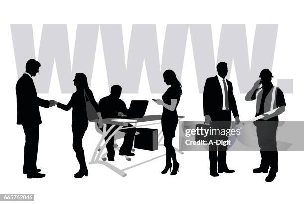 world work force - architect computer stock illustrations