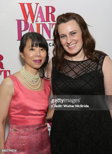 Julie Wong and Christina Bennet attend the Broadway Opening Night Performance of 'War Paint' at the Nederlander Theatre on April 6, 2017 in New York...