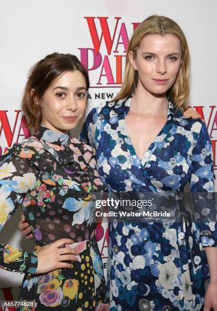 Cristin Milioti and Betty Gilpin attend the Broadway Opening Night Performance of 'War Paint' at the Nederlander Theatre on April 6, 2017 in New York...