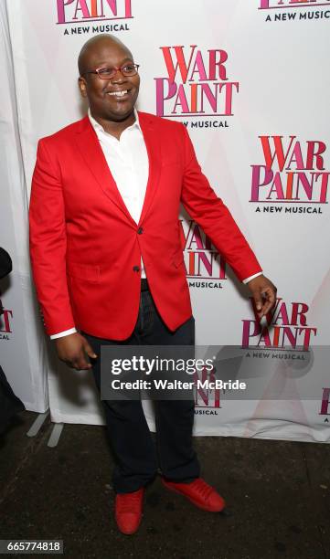 Titus Burgess attends the Broadway Opening Night Performance of 'War Paint' at the Nederlander Theatre on April 6, 2017 in New York City.