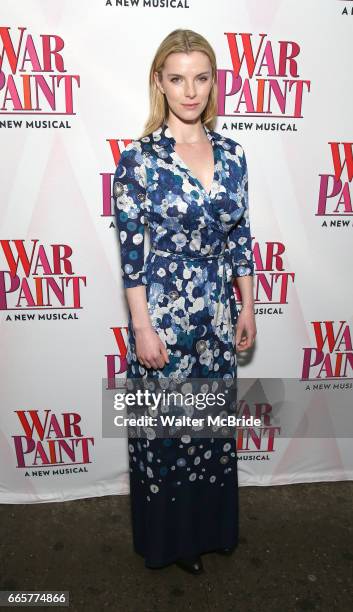 Betty Gilpin attend the Broadway Opening Night Performance of 'War Paint' at the Nederlander Theatre on April 6, 2017 in New York City.