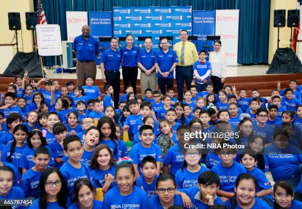 McALLEN, TX Bob Lanier, left, Jason Leal, Allison Feaster Jon Rebello, Rey Ocanas, J.A. Gonzales, Ramon Landeros and Rosey Guerra pose in front of...