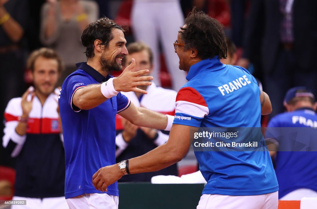 France v Great Britain - Davis Cup World Group Quarter-Final: Day One