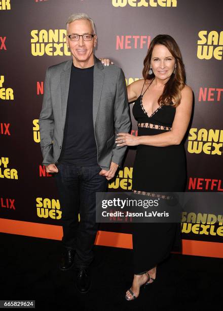 Dr. Drew Pinsky and wife Susan Pinsky attend the premiere of "Sandy Wexler" at ArcLight Cinemas Cinerama Dome on April 6, 2017 in Hollywood,...