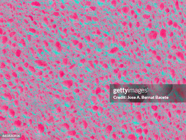 full frame of coarse and wavy textures of colored foam, pink background - suave y sedoso stock-fotos und bilder