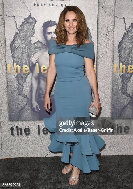 Actress Amy Brenneman arrives at the Season 3 Premiere of 'The Leftovers' at Avalon Hollywood on April 4, 2017 in Los Angeles, California.