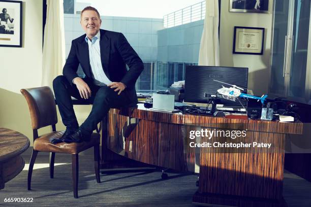 Producer Ryan Kavanaugh is photographed for The Hollywood Reporter on September 24, 2016 in Los Angeles, California. Published Image.