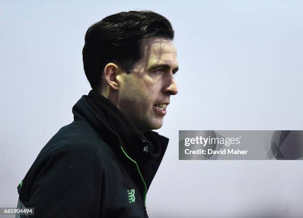 Louth , Ireland - 7 April 2017; Shamrock Rovers manager during the SSE Airtricity League Premier Division match between Drogheda United and Shamrock...