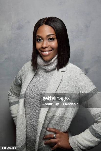 Actresses Nefessa Williams, from the film Burning Sands, is photographed at the 2017 Sundance Film Festival for Los Angeles Times on January 22, 2017...