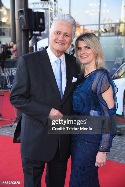 Guido Knopp and his wife Gabriella Knopp attend the Radio Regenbogen Award 2017 at Europa-Park on April 7, 2017 in Rust, Germany.