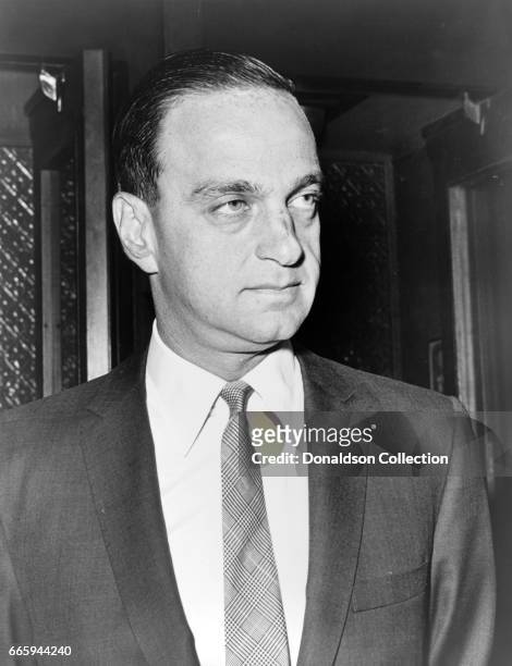 Attorney Roy M. Cohn poses for a portait in 1964.