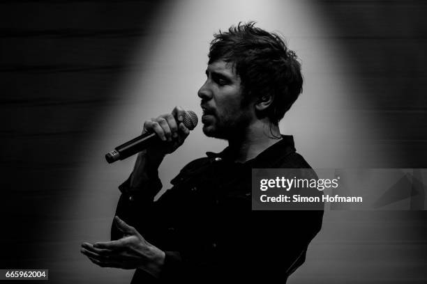 Max Giesinger performs during the Radio Regenbogen Award 2017 at Europapark on April 7, 2017 in Rust, Germany.