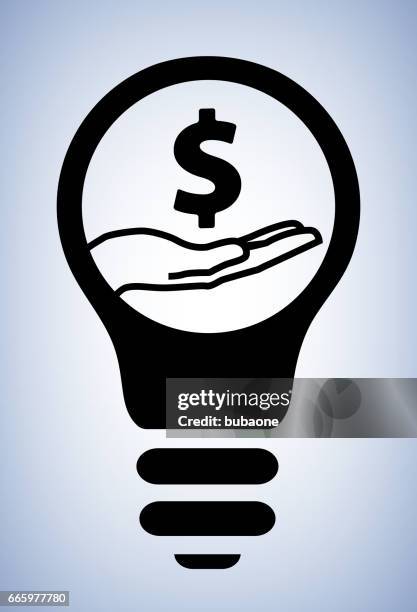 money light bulb conceptual vector illustration - electrical distribution stock illustrations