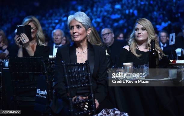 Joan Baez attends 32nd Annual Rock & Roll Hall Of Fame Induction Ceremony at Barclays Center on April 7, 2017 in New York City. The broadcast will...