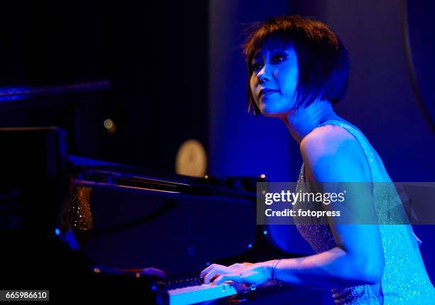 Yuja Wang performs at the Oceanografic on April 7, 2017 in Valencia, Spain.