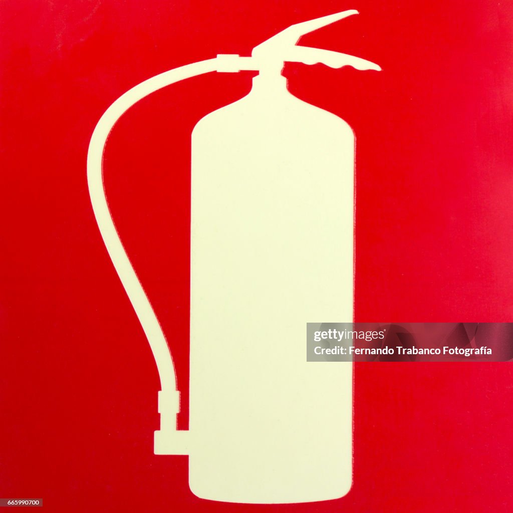 Fire extinguisher sign