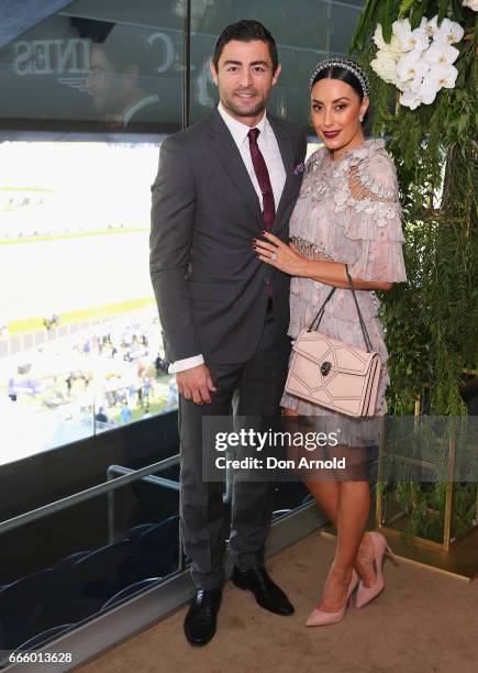 Anthony Minnichello and Terry Biviano attend The Championships Day 2 Queen Elizabeth Stakes at Royal Randwick Racecourse on April 8, 2017 in Sydney,...