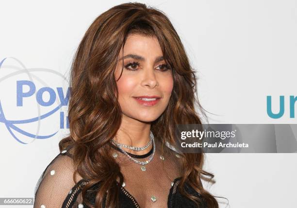 Singer / TV Personality Paula Abdul attends the 4th annual unite4:humanity gala at the Beverly Wilshire Four Seasons Hotel on April 7, 2017 in...