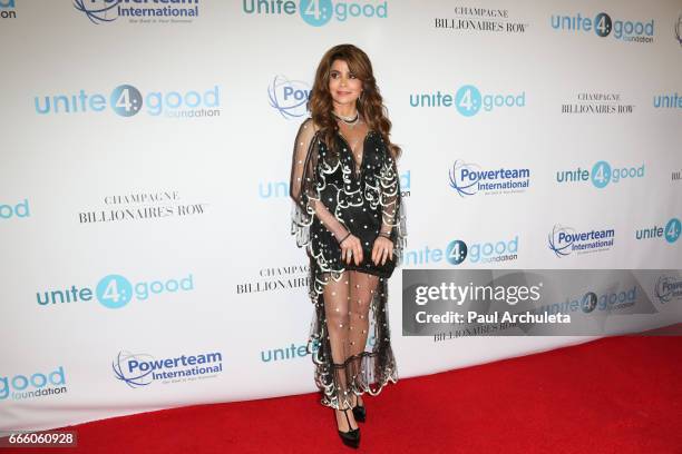 Singer / TV Personality Paula Abdul attends the 4th annual unite4:humanity gala at the Beverly Wilshire Four Seasons Hotel on April 7, 2017 in...