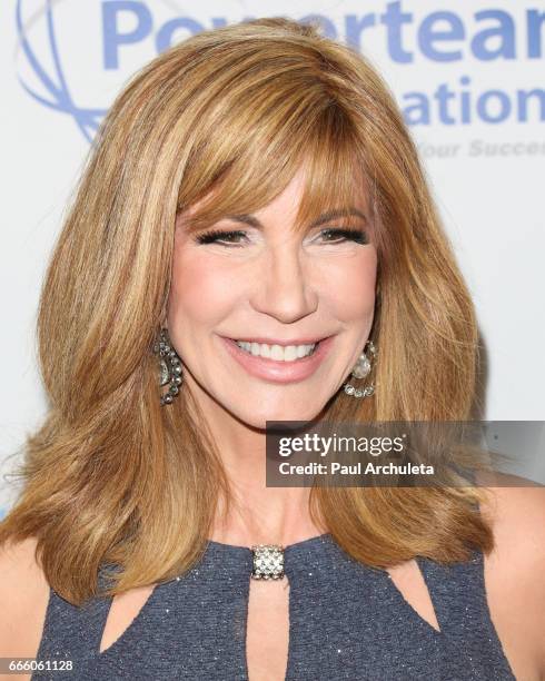 Personality Leeza Gibbons attends the 4th annual unite4:humanity gala at the Beverly Wilshire Four Seasons Hotel on April 7, 2017 in Beverly Hills,...