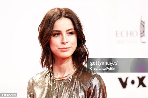 German singer Lena Meyer-Landrut during the Echo award red carpet on April 6, 2017 in Berlin, Germany.
