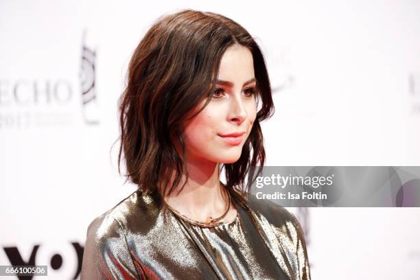 German singer Lena Meyer-Landrut during the Echo award red carpet on April 6, 2017 in Berlin, Germany.