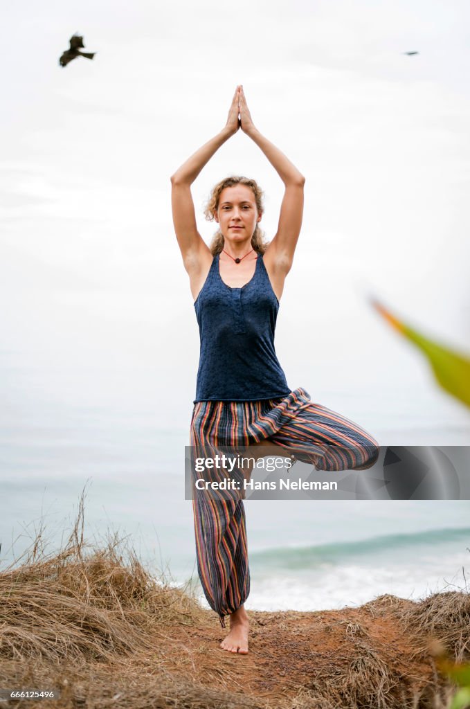 Woman doing yoga