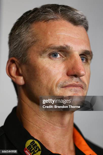 West Tigers coach, Ivan Cleary speaks with the media following the round six NRL match between the North Queensland Cowboys and the Wests Tigers at...