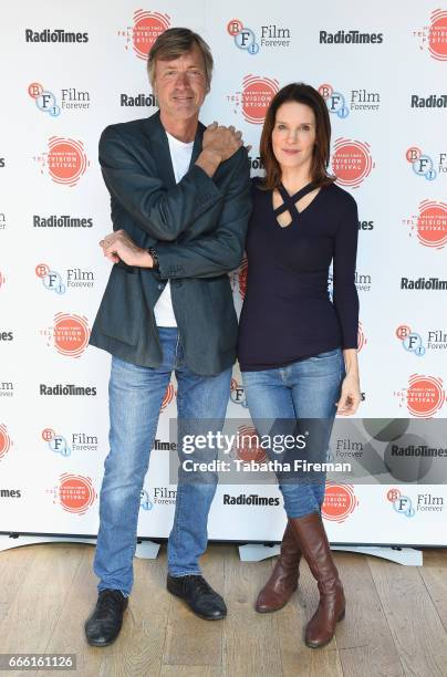 Richard Madeley and Susie Dent attends the BFI & Radio Times TV Festival at the BFI Southbank on April 8, 2017 in London, England.
