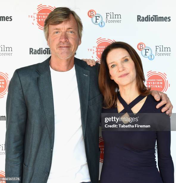 Richard Madeley and Susie Dent attends the BFI & Radio Times TV Festival at the BFI Southbank on April 8, 2017 in London, England.