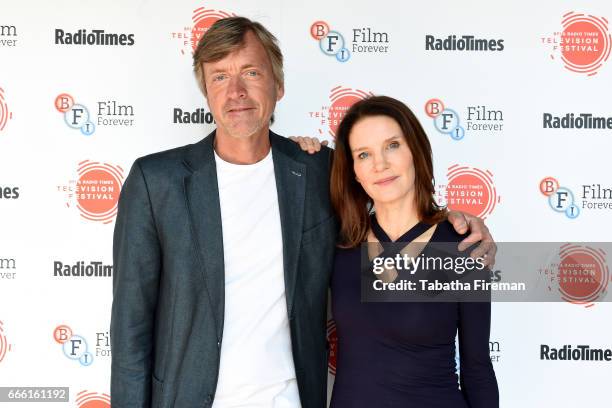 Richard Madeley and Susie Dent attends the BFI & Radio Times TV Festival at the BFI Southbank on April 8, 2017 in London, England.
