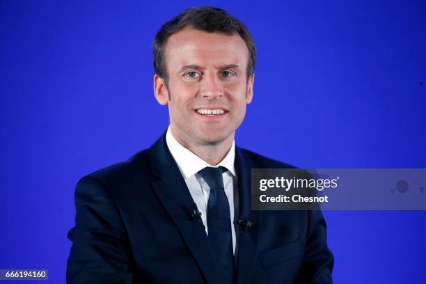 Former French Economy Minister, founder and President of the political movement 'En Marche!' and French presidential election candidate Emmanuel...