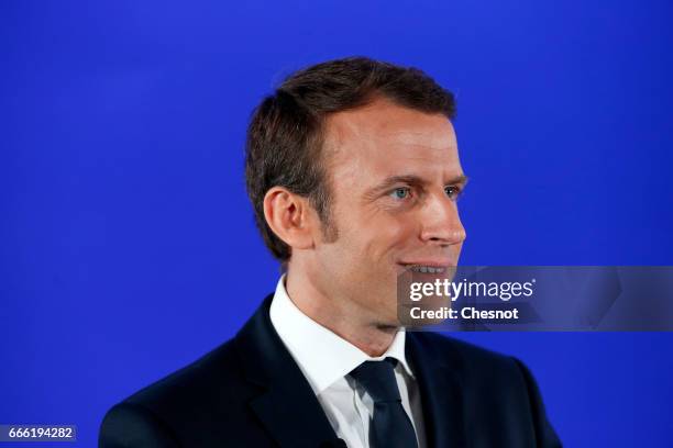 Former French Economy Minister, founder and President of the political movement 'En Marche!' and French presidential election candidate Emmanuel...