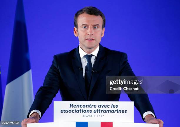 Former French Economy Minister, founder and President of the political movement 'En Marche!' and French presidential election candidate Emmanuel...