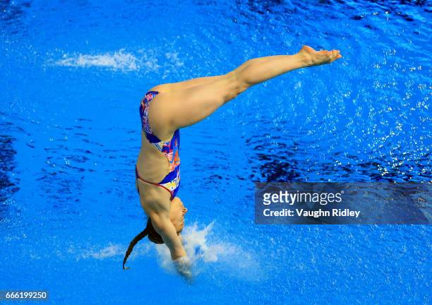 Laura Marino of France competes in the Women's 3m Prelim during Day One of the 2017 Canada Cup/FINA Diving Grand Prix at Centre Sportif de Gatineau...