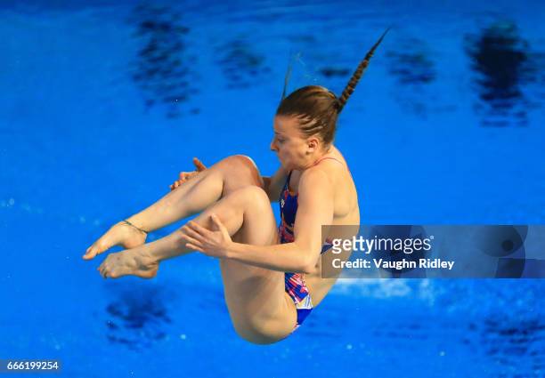 Laura Marino of France competes in the Women's 3m Prelim during Day One of the 2017 Canada Cup/FINA Diving Grand Prix at Centre Sportif de Gatineau...