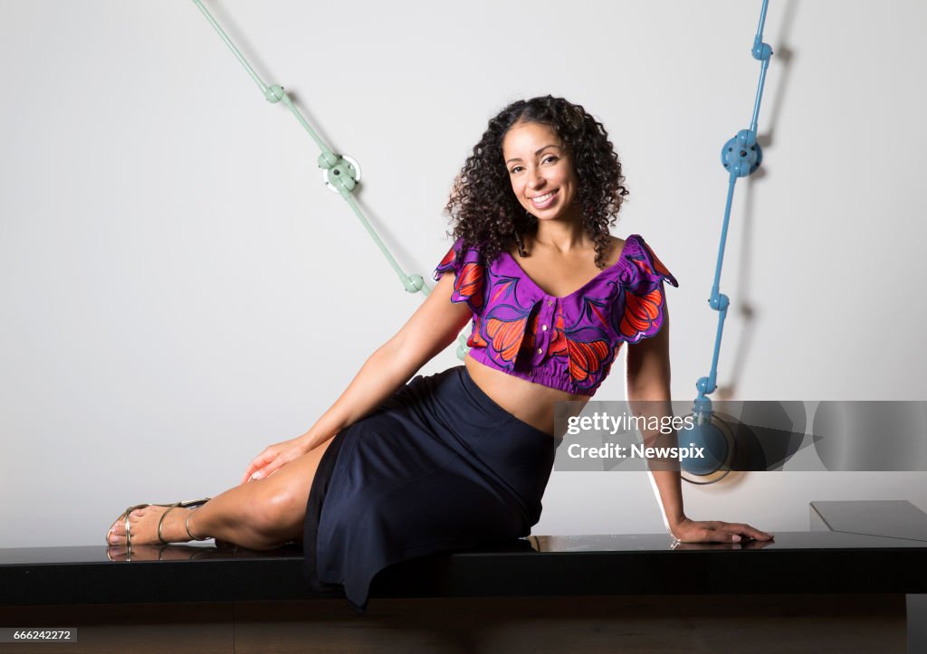 Mya Rangel COAST, QLD. Singer Mya poses during a photo shoot on the Gold Coast ...
