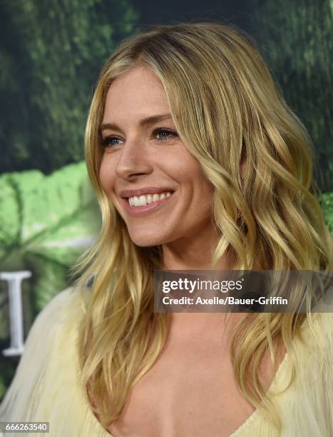 Actress Sienna Miller arrives at the Premiere of Amazon Studios' 'The Lost City of Z' at ArcLight Hollywood on April 5, 2017 in Hollywood, California.