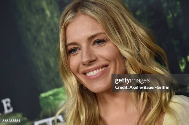 Actress Sienna Miller arrives at the Premiere of Amazon Studios' 'The Lost City of Z' at ArcLight Hollywood on April 5, 2017 in Hollywood, California.