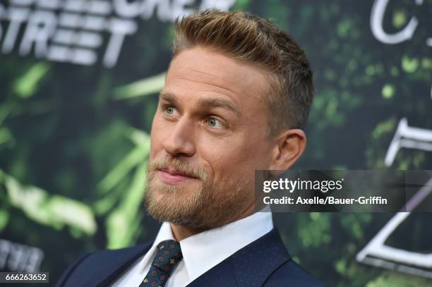 Actor Charlie Hunnam arrives at the Premiere of Amazon Studios' 'The Lost City of Z' at ArcLight Hollywood on April 5, 2017 in Hollywood, California.