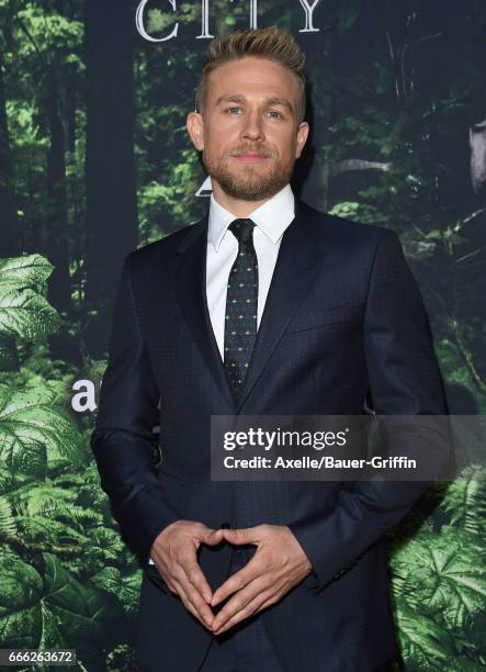 Actor Charlie Hunnam arrives at the Premiere of Amazon Studios' 'The Lost City of Z' at ArcLight Hollywood on April 5, 2017 in Hollywood, California.