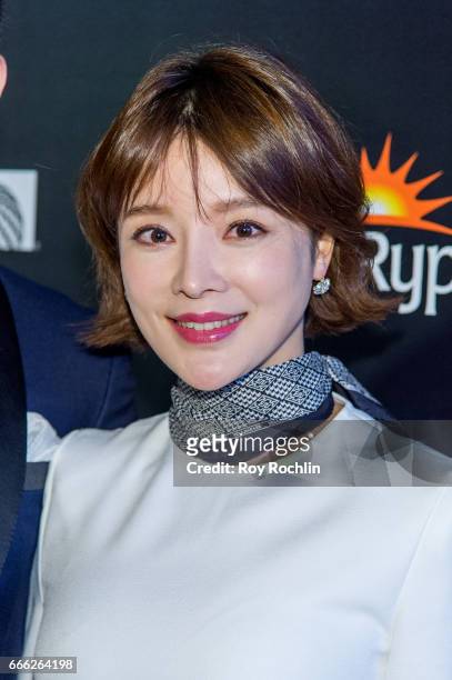 Hu Die attends Disneynature with the Cinema Society host the premiere of "Born in China" at Landmark Sunshine Cinema on April 8, 2017 in New York...