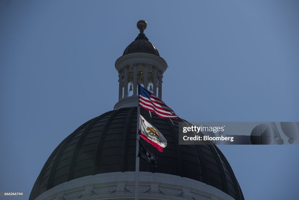 Views Of The State Capitol As Lawmakers Pitch $52.4 Billion Road Plan