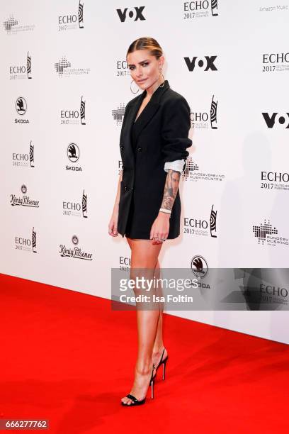 During the Echo award red carpet on April 6, 2017 in Berlin, Germany.