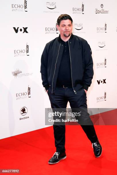 Tim Maelzer during the Echo award red carpet on April 6, 2017 in Berlin, Germany.