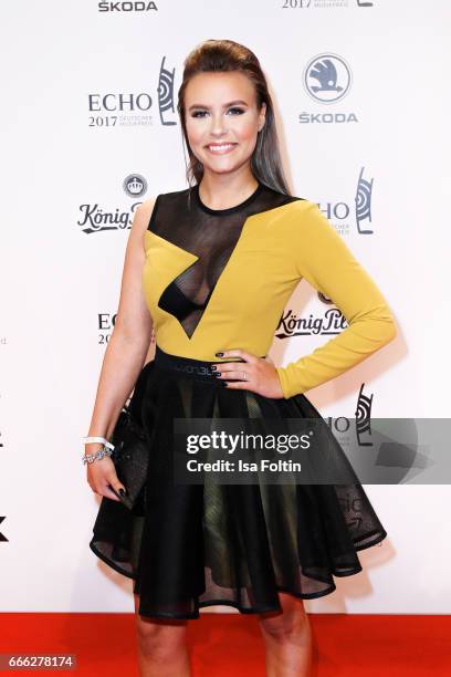 Youtuber Daggi Bee during the Echo award red carpet on April 6, 2017 in Berlin, Germany.