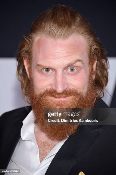 Actor Kristofer Hivju attends "The Fate Of The Furious" New York Premiere at Radio City Music Hall on April 8, 2017 in New York City.