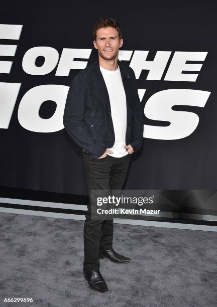 Scott Eastwood attends "The Fate Of The Furious" New York premiere at Radio City Music Hall on April 8, 2017 in New York City.